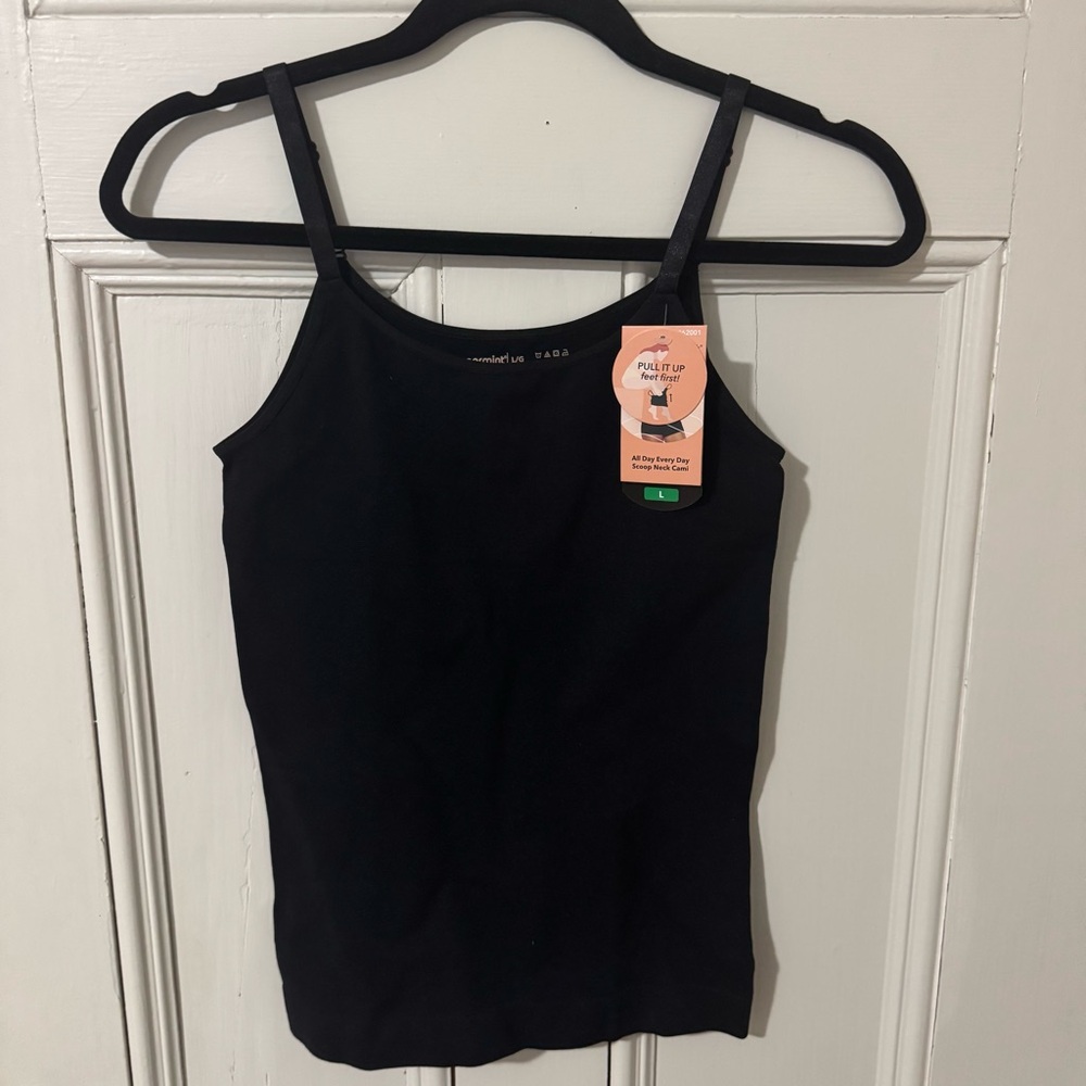 Shapermint essentials all day every day scoop neck cami - black NWT